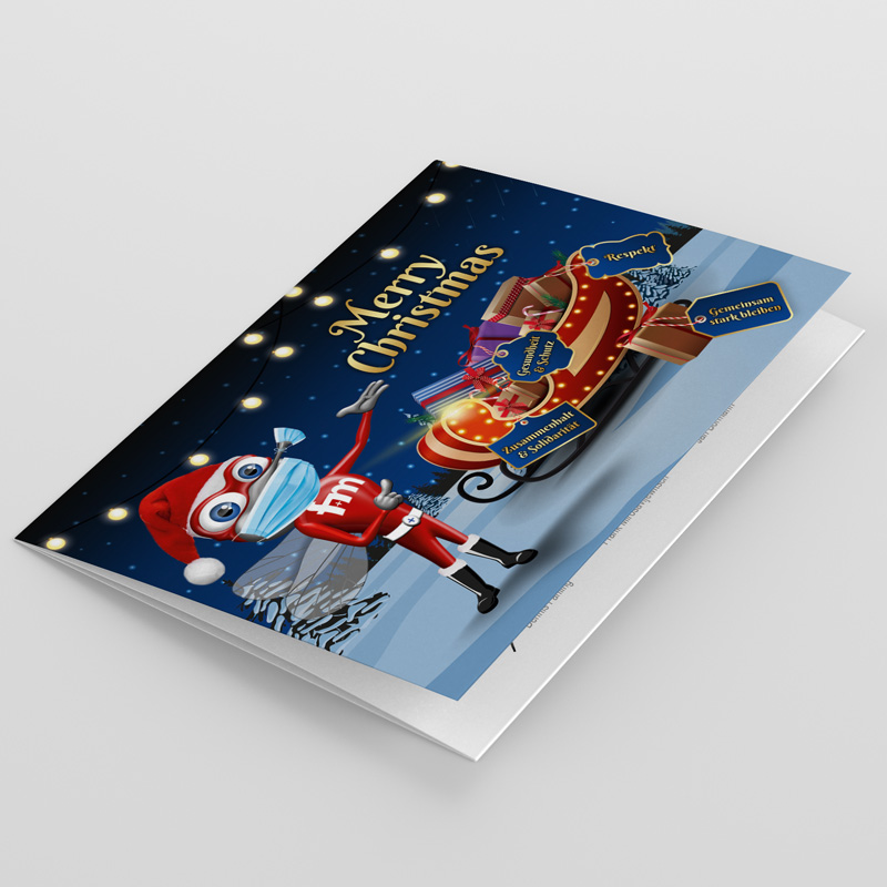 Gestaltung von Weihnachtskarten